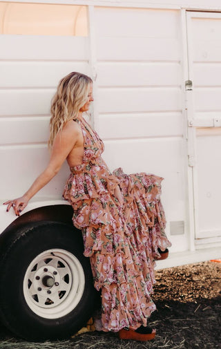 The Rose Ruffled Dress