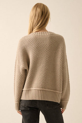 Chunky Knit Sweater - Wedges And Wide Legs Boutique