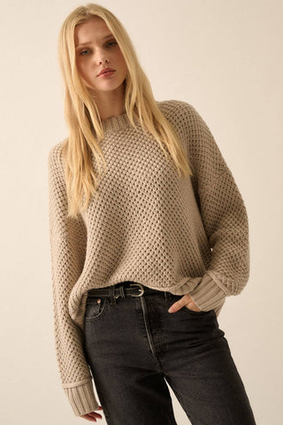 Chunky Knit Sweater - Wedges And Wide Legs Boutique