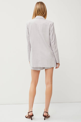 Classic Open Linen Blazer - Wedges And Wide Legs Boutique