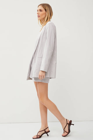 Classic Open Linen Blazer - Wedges And Wide Legs Boutique