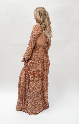 Cross Back Tie Maxi Dress - Wedges And Wide Legs Boutique