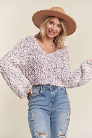 Dreamweaver Fuzzy Sweater - Wedges And Wide Legs Boutique