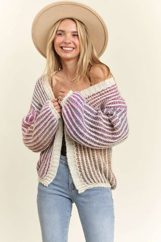 Ombre Sweater Cardigan - Wedges And Wide Legs Boutique