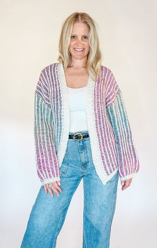 Ombre Sweater Cardigan - Wedges And Wide Legs Boutique