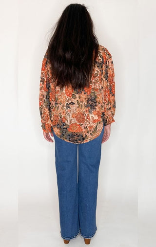 Paisley Batwing Blouse - Wedges And Wide Legs Boutique