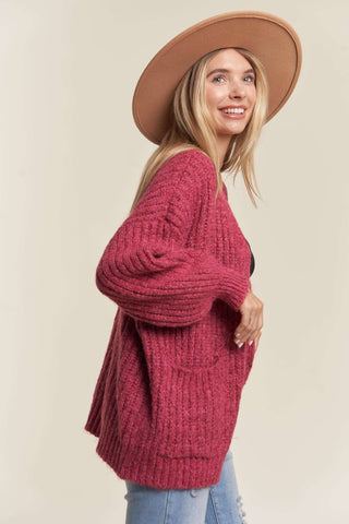 Pretty In Pink Sweater Cardigan - Wedges And Wide Legs Boutique