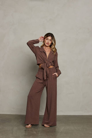 Rhea Wrap Top - Wedges And Wide Legs Boutique