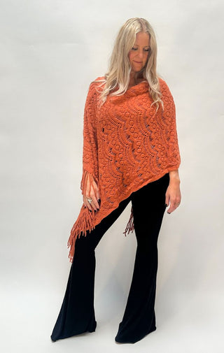 Sea Beyond Lace Poncho - Wedges And Wide Legs Boutique