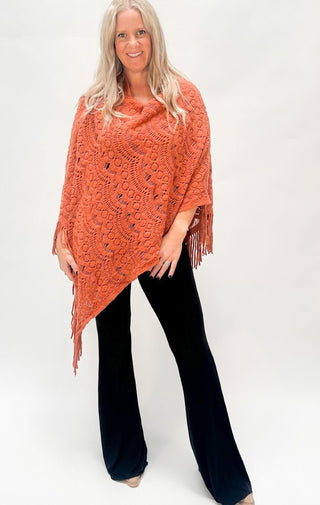 Sea Beyond Lace Poncho - Wedges And Wide Legs Boutique