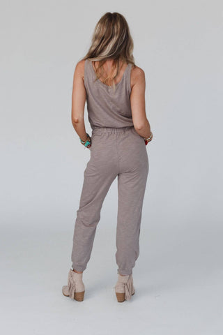 Set to Go Textured Jumpsuit And Cardigan Set - Wedges And Wide Legs Boutique