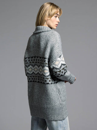 Spencer Cardigan | Grey - Wedges And Wide Legs Boutique