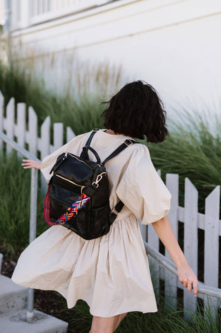 The Convertible Backpack Shoulder Bag Carry All | Black - Wedges And Wide Legs Boutique