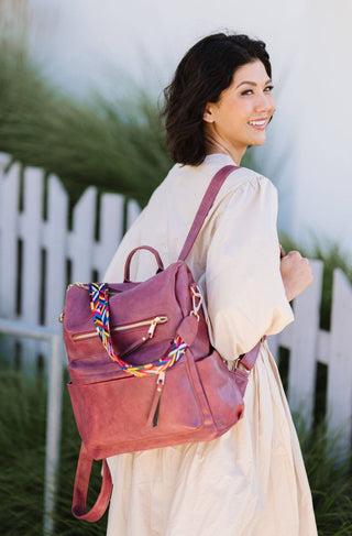 The Convertible Backpack Shoulder Bag Carry All | Rose - Wedges And Wide Legs Boutique