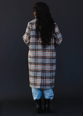 The Plaid Coat - Wedges And Wide Legs Boutique