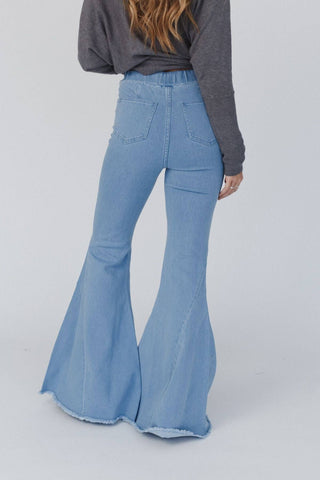 The Signature Flare Pull Up Jeans - Wedges And Wide Legs Boutique