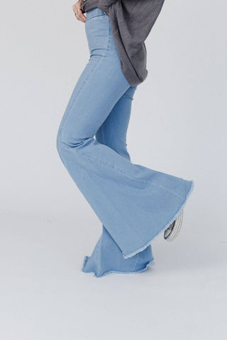 The Signature Flare Pull Up Jeans - Wedges And Wide Legs Boutique