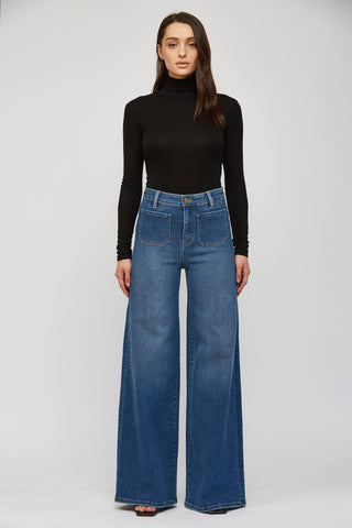 The Stetchy Wide Leg Jeans - Wedges And Wide Legs Boutique