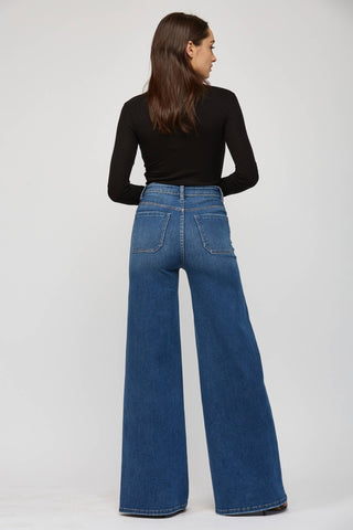 The Stetchy Wide Leg Jeans - Wedges And Wide Legs Boutique